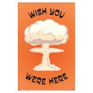 Trends International Well This Is Awkward - Wish You Were Here Framed Wall Poster Prints - 1 of 4