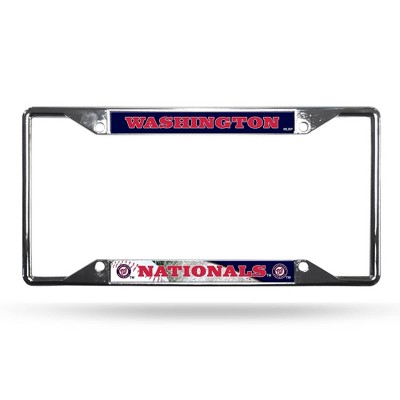 MLB Washington Nationals View Chrome License Plate Frame