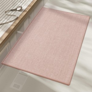 BAGOKIE Non-Slip Bath Mat Super Absorbent & Quick Dry Bathroom Rug - 1 of 4