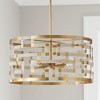 Capital Lighting Hala 4 - Light Pendant in  Bleached Natural Jute/Patinaed Brass - 4 of 4