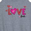 Women's - Barbie - Patterned Love Graphic Racerback Tank - 2 of 4