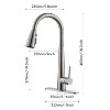 Chery Life Kitchen Faucet with Pull Down Sprayer, Silver - 2 of 4
