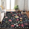 Boho Washable Floral Rugs, Large Living Room Rug, Non-Slip Soft Indoor Rugs for Bedroom, Area Rug Carpet for Dining Room Guest Room - 3 of 4