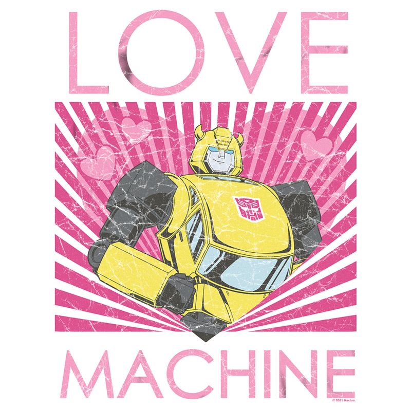 Men's Transformers Bumblebee Love Machine T-Shirt, 2 of 6