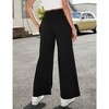 Women's Yoga Pants with Pockets Casual Joggers Loose Lounge Wide Leg High Waisted Drawstring Pants - 4 of 4