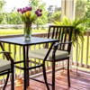 Aoodor Outdoor Dining Chair Cushions Set of 4, Waterproof Patio Furniture Seat Cushions, Outdoor Chair Pads with Ties - 2 of 4