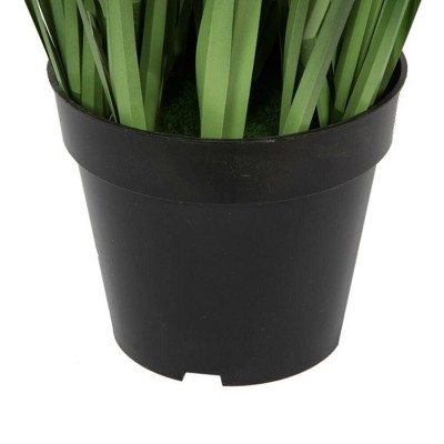 Vickerman 60" Green PVC Artificial Potted Grass Plant