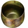 Storied Home Various Round Metal Planters with Oxidized Finish, Green, Set of 2 - 4 of 4