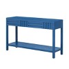 Console Table Entryway Narrow with Drawers and Shelf, Wood Accent Table for Hallway, Living Room or Foyer-Maison Boucle - 4 of 4