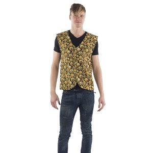 Dress Up America Emoji Printed Vest for Adults - 1 of 3