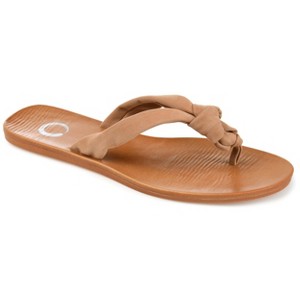 Journee Collection Womens Brindle Flip Flop Flat Sandals - 1 of 4
