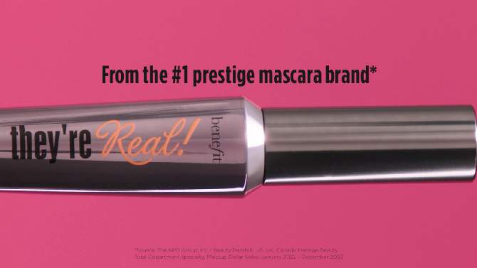 Benefit Cosmetics They're Real! Lengthening Mascara - Black - Ulta Beauty, 2 of 11, play video