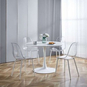 Modern 4-Pack: Metal and Plastic Dining Chairs - 1 of 4