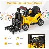 Costway Ride on Forklift 12V Kids Electric Vehicle Construction Truck with Remote Control 2 Speeds Music USB MP3 Lights - 4 of 4