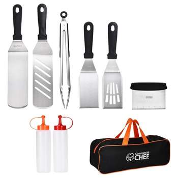Commercial Chef 9 Piece Stainless Steel Griddle Accessories Kit for Blackstone and Other Griddles