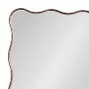 Kate & Laurel All Things Decor 24"X36" Viona Rectangle Scalloped Mirror Bronze - 3 of 4