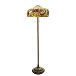 63.75" Celeste Tiffany Style Stained Glass Floor Lamp - River of Goods