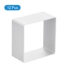 Unique Bargains Aluminum Alloy Square Silver Cookie Cutter 1.8 Inch x 1.8 Inch x 0.90 Inch 12 Pcs - 3 of 4