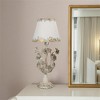 Charming Floral Table Lamp with Vintage Finish and Elegant Shaded Design for Cozy Ambiance - 2 of 4