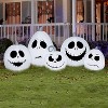 Gemmy Airblown Inflatable Jack Skellington White Pumpkin Collection, 3.5 ft Tall, - 2 of 4