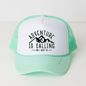 The Juniper Shop Adventure is Calling and I Must Go Youth Foam Trucker Hat - 1 of 1