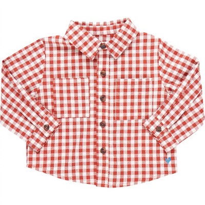 Boy's Jack 2 Pocket Shirt - PINK CHICKEN