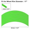 Unique Bargains Fit 17" Wheel Motorcycle Car Bike Wheel Rim Sticker Strips Reflective 16 Pcs - 3 of 4
