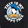 Women's - Disney - This Is My Happy Face Lightweight French Terry Wide Neck Long Sleeve Shirt - 2 of 4