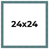 PosterPalooza | Square Simple Blue Picture Frame - UV Acrylic, Foam Board Backing, Hanging Hardware - 2 of 4