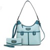 MKF Collection Harper Nylon Shoulder Hobo Bag with Matching Wallet by Mia K - 2 of 4