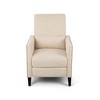Fabric Push-Back Recliner Chair with Nailhead Trim and Birch Wood Legs - 2 of 4