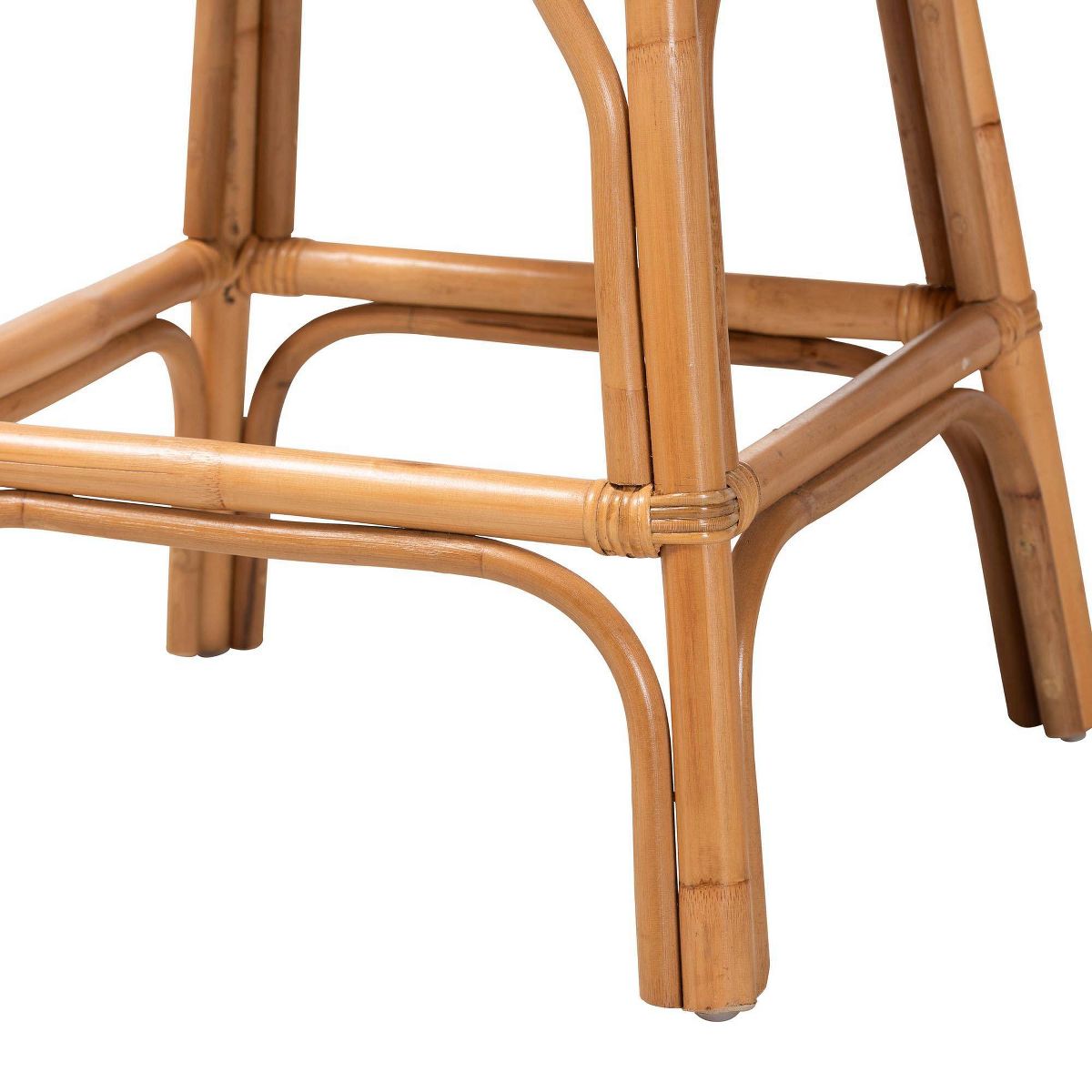 bali & pari Adam Natural Rattan Counter Stool with Cushion Light Honey - thumbnail 6
