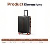 YONWAY Carry On Luggage Airline Approved 28 Inch Carry On Suitcase,28 Inch Luggage Hardside And Lightweight With Spinner Wheels TSA Lock For Travel - 3 of 4