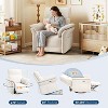 Power Recliner Chair, Swivel Glider Rocker with Charging Port,Curved Armrests & Padded Backrest,Upholstered Nursery Reclining Sofa Chair - 4 of 4