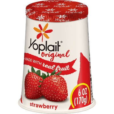 Yoplait Original Strawberry Yogurt - 6oz : Target