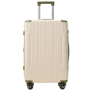 ChicFurnit Luggage 24" Hardside Large Checked Luggage, Hardshell Suitcase ABS Suitcase with Double Spinner Wheels, TSA Lock, Skin, 15.9"*10.2"*25.8" - 1 of 4