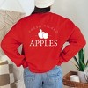 Simply Sage Market Women's Graphic Sweatshirt Fresh Picked Apples Front and Back - 2 of 4