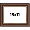 PosterPalooza | Traditional Brown Picture Frame - UV Acrylic, Backing Board, Hanging Hardware Included - 2 of 4