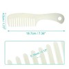 Unique Bargains Anti-Static Hair Comb Wide Tooth Hair Supplies Detangling Comb For Wet and Dry White 1 Pc - 4 of 4