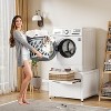 PAKASEPT Washer and Dryer Pedestals, 29" Laundry Pedestal, with Laundry Basket Shelf Drawer and Built-in Drain Pan + Hose, 700 LBS Capacity - 4 of 4