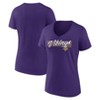 NFL Minnesota Vikings Women's Short Sleeve V-Neck T-Shirt - 3 of 3