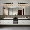 LLHZSY Modern Wall Light Sconce Dimmable Rectangular Wall Light Bathroom Crystal Vanity Light - Gold/Black - 1/2/3/4/5 Light - 4 of 4