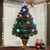 National Tree Company 3 ft Fiber Optic Evergreen Tree with Star Decorations - 2 of 3