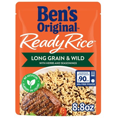 Ben's Original Ready Rice Long Grain & Wild Rice Microwavable Pouch - 8.8oz