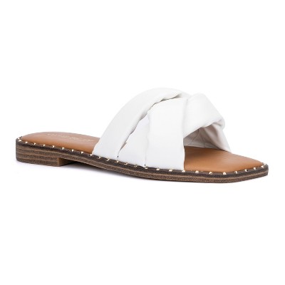 Olivia Miller Women's Selysette Criss-Cross Sandal