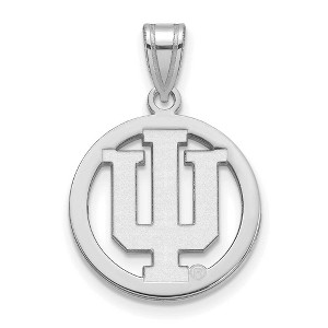 Black Bow Jewelry Sterling Silver Indiana Hoosiers NCAA Small Pendant - 1 of 4