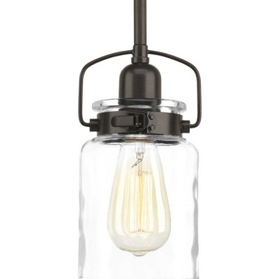 Calhoun Brushed Nickel Mini Pendant with Glass Shade