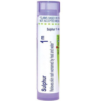 Sulphur 1M by Boiron Homeopathic Single Medicine For First Aid  -  80 Pellet