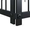 SEVOBAL Pet Doors, Gates and Pens Large Dog Kennel with Roof Cover Metal Enclosure for Outdoor Use, Black, 9.62"*9.35"*6.18" - 4 of 4