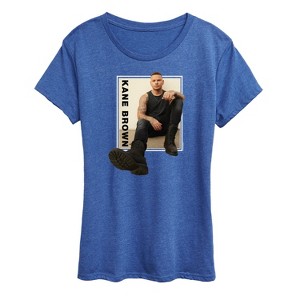Women's - Kane Brown - Country Music Artist Portrait Short Sleeve Graphic T-Shirt - 1 of 4